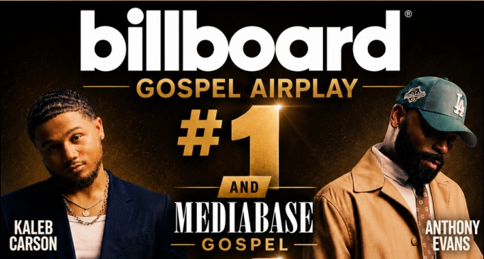 Anthony Evans and Kaleb Carson Celebrate the No. 1 Gospel Song in the Country