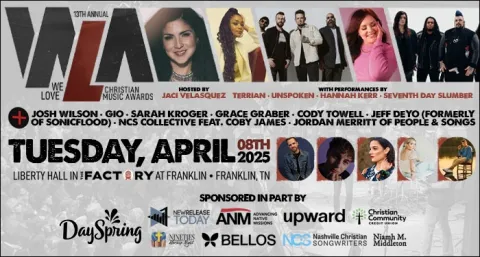 Terrian, Hannah Kerr Join Growing Performer Line-Up For The 13th Annual We Love Christian Music Awar
