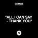 "All I Can Say - Thank You (Demo)" by Planetshakers