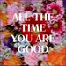 All the Time You Are Good (Single)