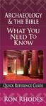 Archaeology and the Bible: What You Need to Know (Quick Reference Guides),  by Aleathea Dupree